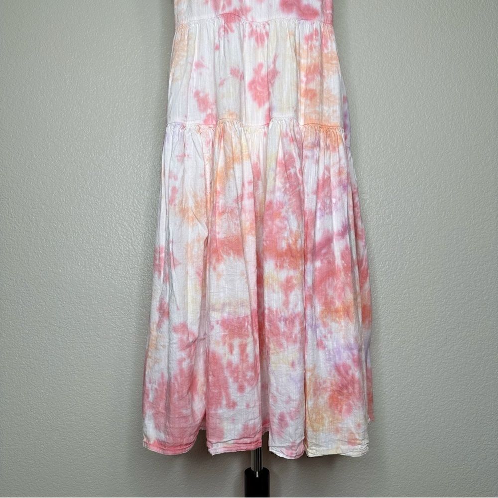 NWOT Old Navy Boho Tie Dye Tiered Summer Midi Dress, Sz Medium - Picture 3 of 11